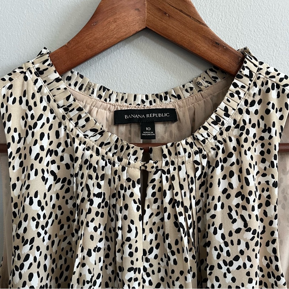 Banana Republic Casual Sleeveless Animal Print Tunic Dress - Picture 7 of 7